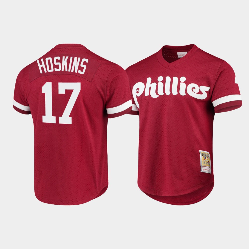 MLB Philadelphia Phillies (Rhys Hoskins) Men's Replica Baseball Jersey