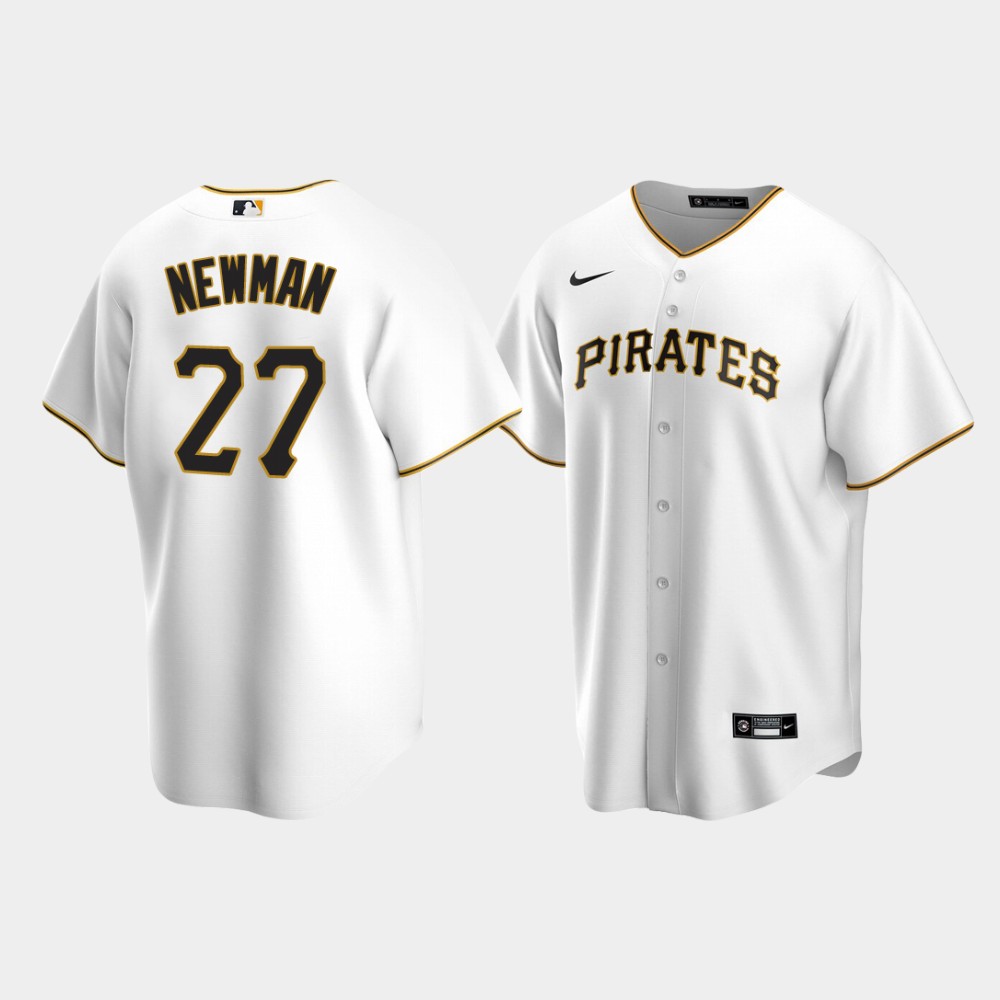 Men Pittsburgh Pirates #27 Kevin Newman White Replica Home Jersey – The ...