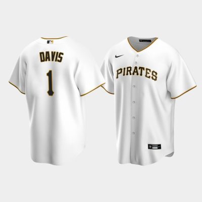 Men Pittsburgh Pirates Henry Davis #32 White 2021 MLB Draft No.1 Overall Home Jersey