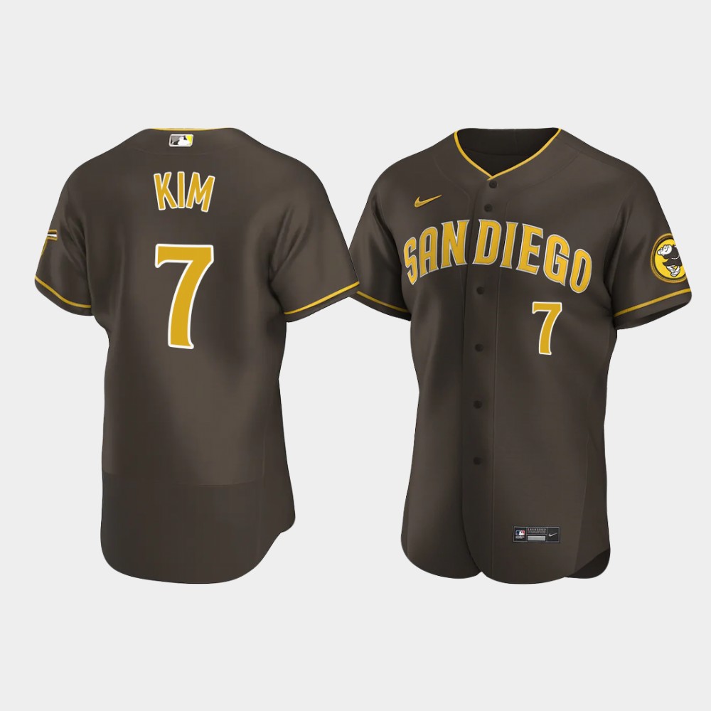 Men San Diego Padres #7 Ha-Seong Kim Brown Road Jersey – The Beauty You  Need To See