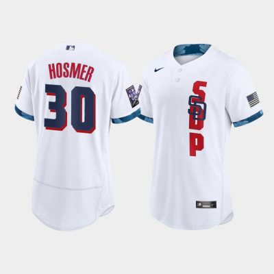 Men San Diego Padres Eric Hosmer White 2021 MLB All-Star Game Jersey