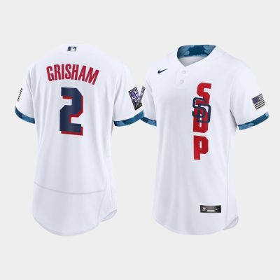 Men San Diego Padres Trent Grisham White 2021 MLB All-Star Game Jersey