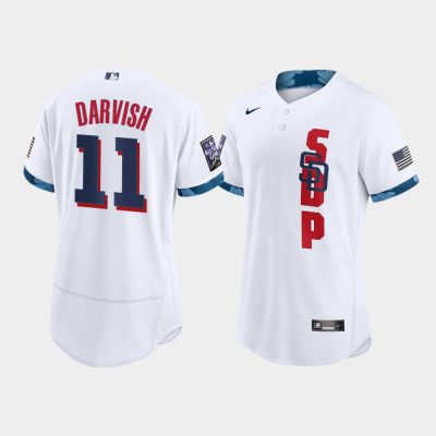 Men San Diego Padres Yu Darvish White 2021 MLB All-Star Game Jersey