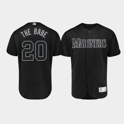 Men Seattle Mariners #20 Daniel Vogelbach 2019 Players Weekend Black The Babe Jersey