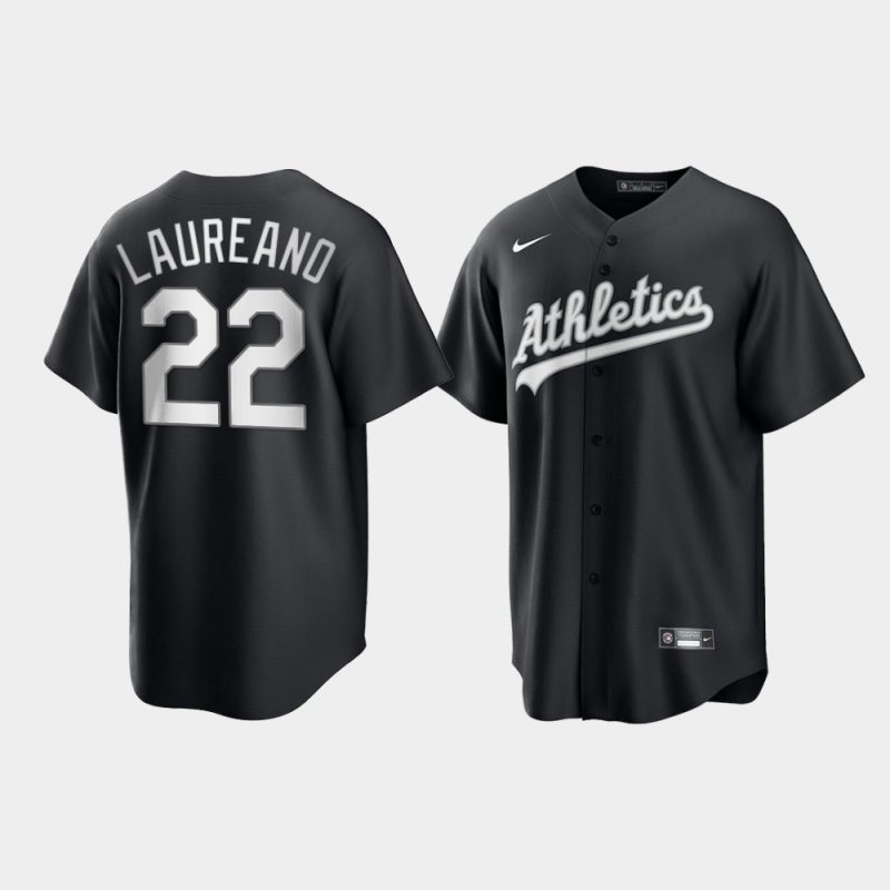 Oakland Athletics Ramon Laureano Black White 2021 All Black Fashion Replica Jersey