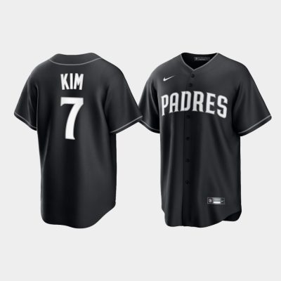 San Diego Padres Ha-Seong Kim Black Alternate Fashion Replica Jersey