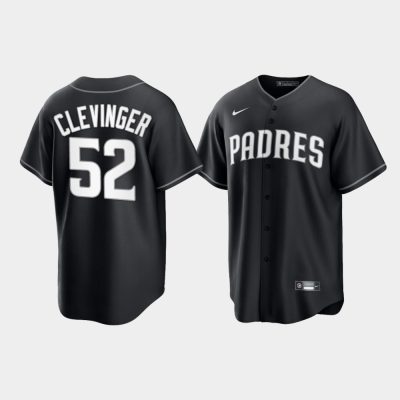 San Diego Padres Mike Clevinger Black Alternate Fashion Replica Jersey