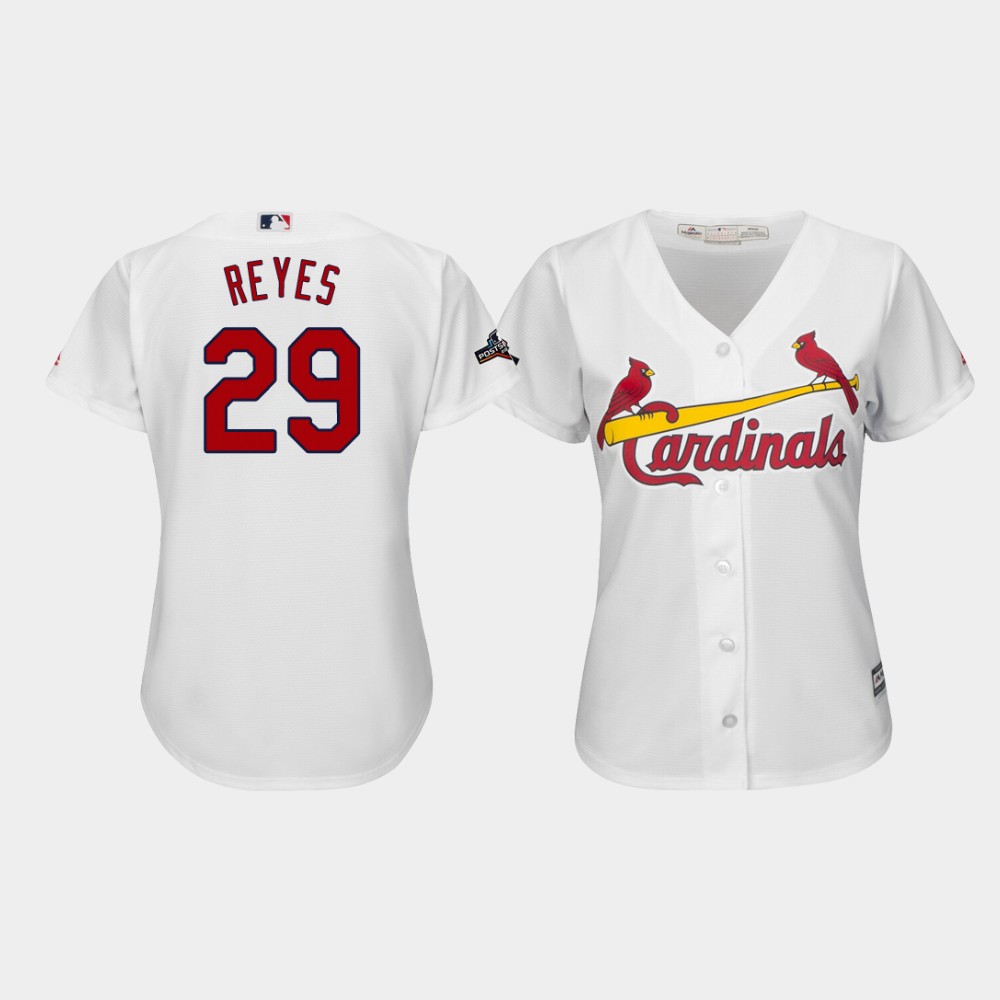 Women's St. Louis Cardinals #4 Yadier Molina Replica Grey Road