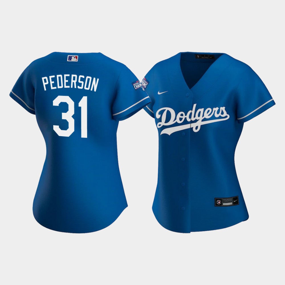 Women Los Angeles Dodgers Joc Pederson #31 Royal 2020 World Series  Champions Replica Jersey – The Beauty You Need To See
