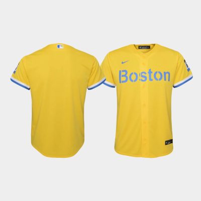 Youth Boston Red Sox Gold 2021 City Connect Replica Jersey