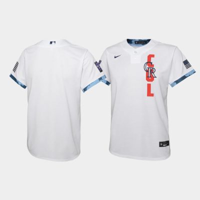 Youth Colorado Rockies White 2021 MLB All-Star Game Jersey