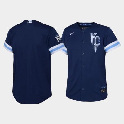 Youth Kansas City Royals Replica Navy 2022 City Connect Jersey