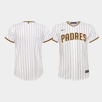 Youth San Diego Padres White Replica Home Jersey