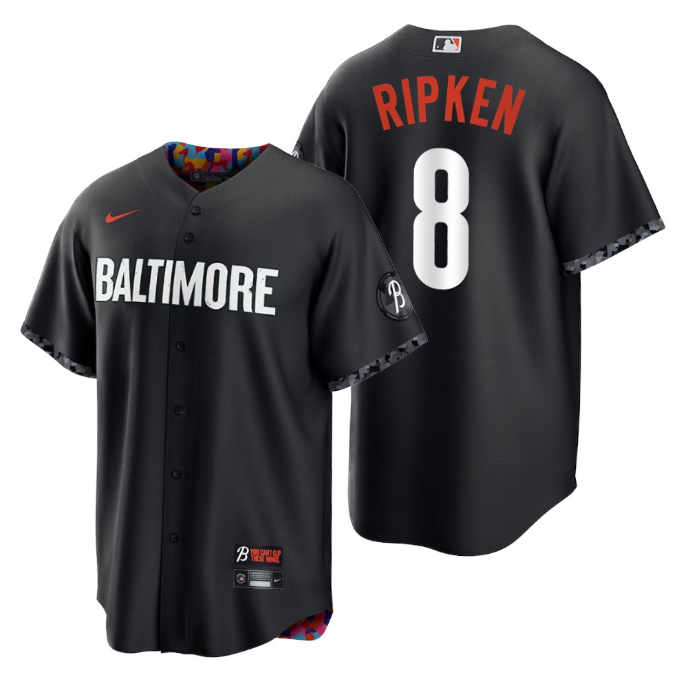 Baltimore Orioles Cal Ripken Jr. Black 2023 City Connect Replica Jersey