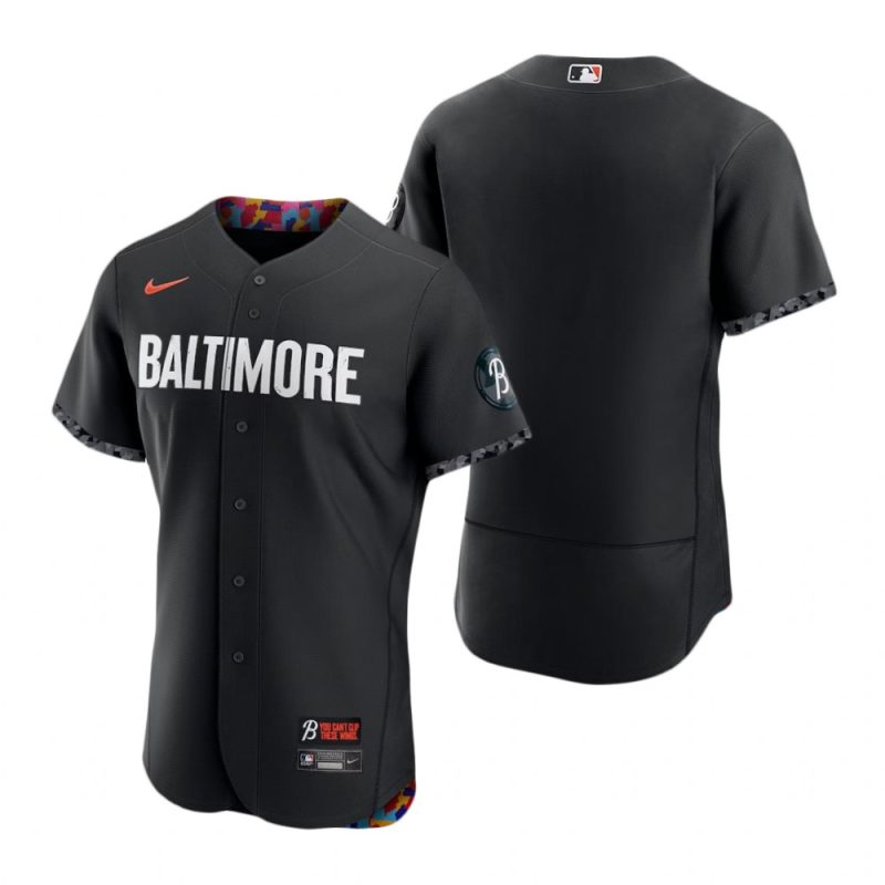 Men Baltimore Orioles Black 2023 City Connect Jersey