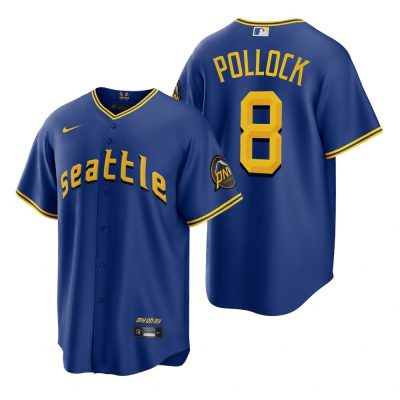 Seattle Mariners AJ Pollock Royal 2023 City Connect Replica Jersey