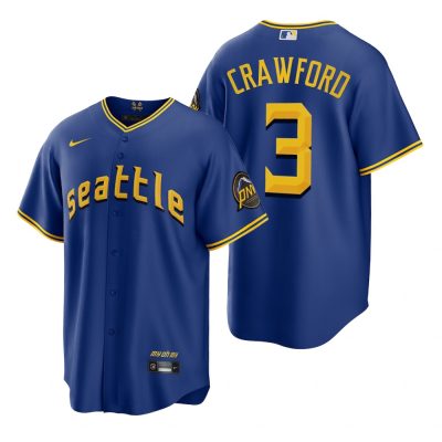 Seattle Mariners J.P. Crawford Royal 2023 City Connect Replica Jersey