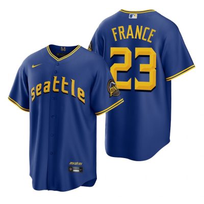 Seattle Mariners Ty France Royal 2023 City Connect Replica Jersey