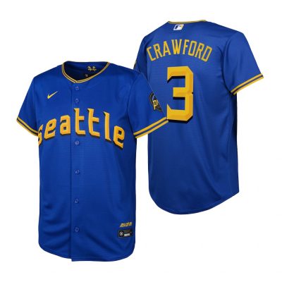 Youth Seattle Mariners J.P. Crawford Royal 2023 City Connect Replica Jersey