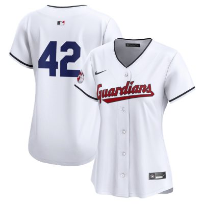 Cleveland Guardians Women's 2024 Jackie Robinson Day Home Limited Jersey - White
