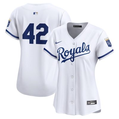 Kansas City Royals Women's 2024 Jackie Robinson Day Home Limited Jersey - White