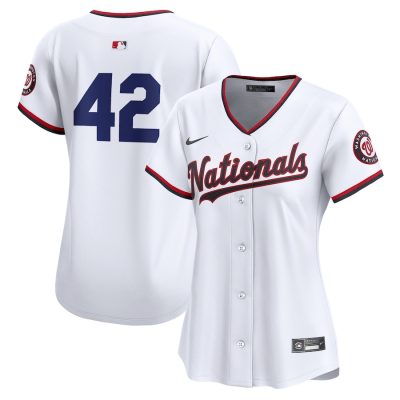 Washington Nationals Women's 2024 Jackie Robinson Day Home Limited Jersey - White
