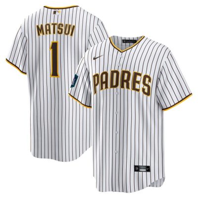 Yuki Matsui San Diego Padres 2024 MLB World Tour Seoul Series Home Replica Player Jersey - White
